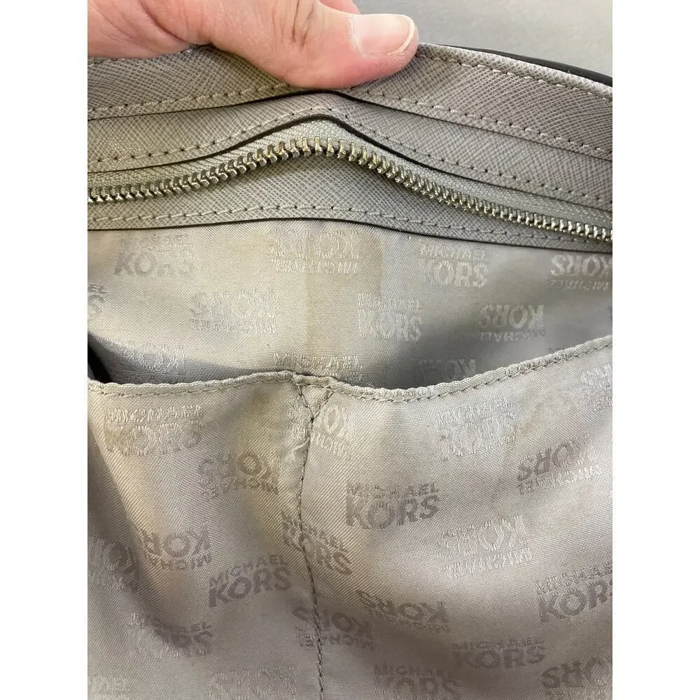 MICHAEL KORS, MEDIUM SIZE GRAY LEATHER CROSSOBODY BAG (ASIS)